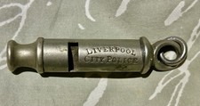 Rare Antique Liverpool City Police Whistle Kings crest Liver bird original cond.