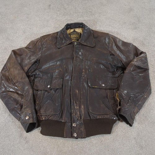 Vintage petroff leather jacket - petroff,