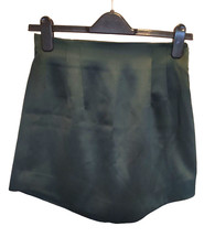 Zara dark green satin - green, curved