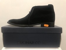 Gucinari Black Suede Leather