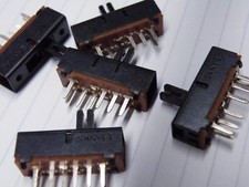 5 Pcs  Miniature 3 position Slide Switch 3PDT Model Railway Hobby SSW23PC CM04