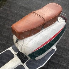 Lambretta Series 1 2 3 Standard Bench Seat in Tan with Strap 000240