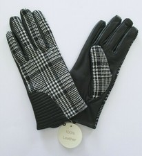 Ladies Gloves Leather & Fabric