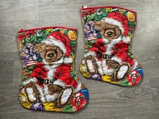Quilted Santa Teddy Bears