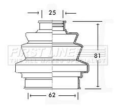 First line fcb2196 drive shaft - drive,