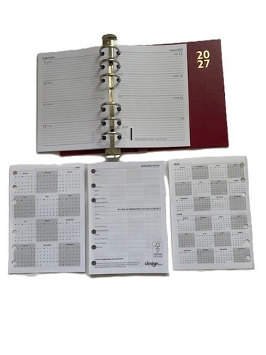 Diary inserts 2027 - a6,