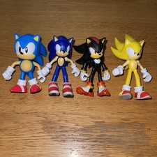 4no Sonic the Hedgehog 4" Action Figure Bundle - shadow super classic modern