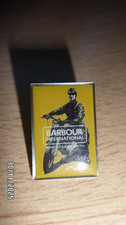 BARBOUR INTERNATIONAL - MOTORBIKE PIN BADGE - NEW