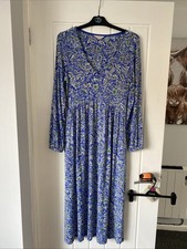 Joules Ladies Small Blue Midi Dress