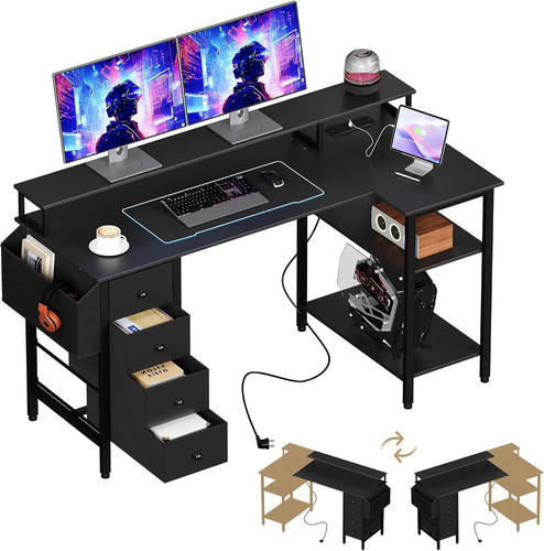 Corner gaming desk - gaming,