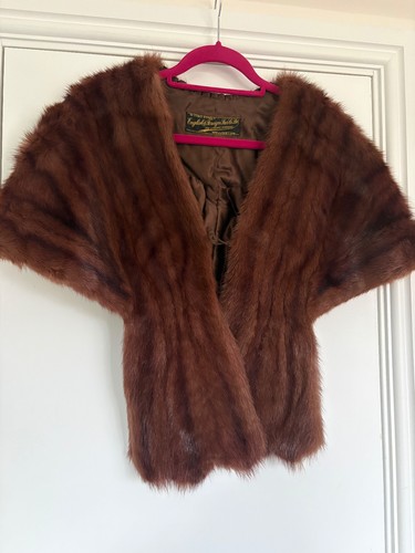 Fox fur shawl - fox,