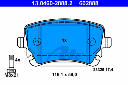 New brake pad set - brake,