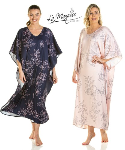 Ladies floral scollop kaftan - ladies,