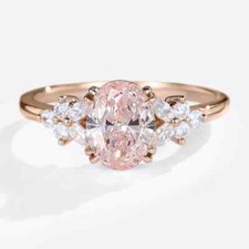 Fancy Vivid Pink Diamond Ring