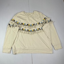 M&S Sweatshirt 20 Beige Womens