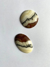 Mexican Lace Agate Cabochon x 2