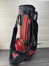 Nike Tiger Woods Golf Kick Stand Carry Bag Kids Youth Black/Red/Yellow 23 Inches