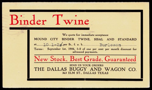1906 dallas buggy and - 1906,