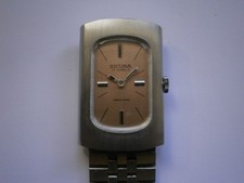 Vintage gents wristwatch SICURA mechanical watch spares or repair swiss made