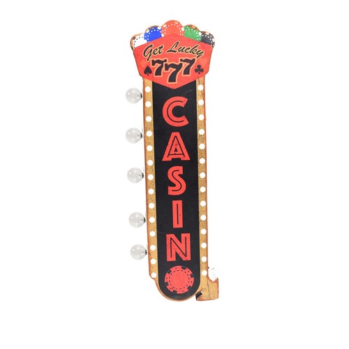 Casino light tin metal - casino,