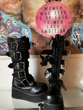 Size9 Goth Punk Biker Drag 3in