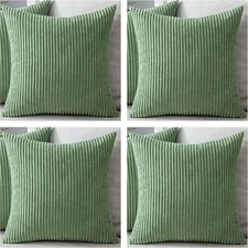 Set of 4 - Corduroy Sage Green