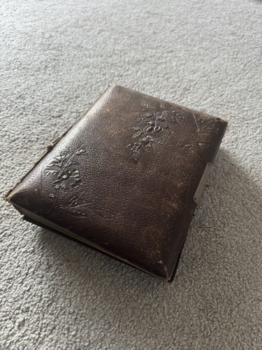 Two 1800s photo albums with - two,