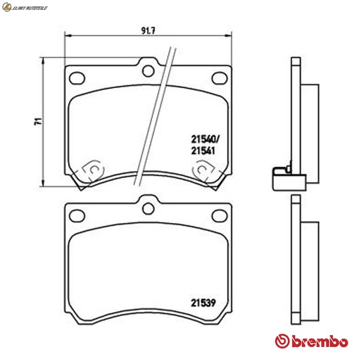 Brake pad set disc - pad,