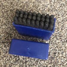 27 Metal Letter Punches Boxed 2.5mm Complete Set A-Z Plus & Office Crafts