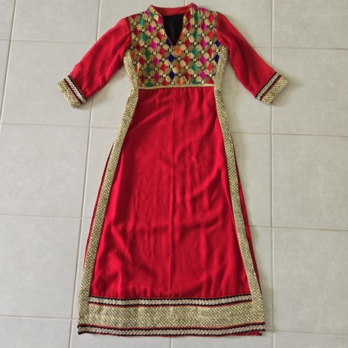 Piece size red salwar - size, s