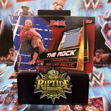 The Rock WWE Topps Slam Attax Universe 2019 Authentic Ring Mat Relic RMLR
