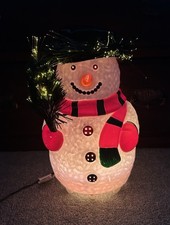 Fibre-Optic Colour Changing Christmas Snowman. By Expressions. Boxed & Working.