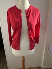 Oasis Christmas Red Cardigan Size 12