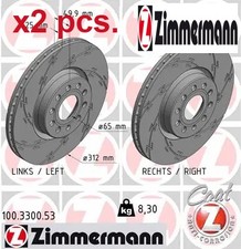X2 PCS FRONT BRAKE DISC SET