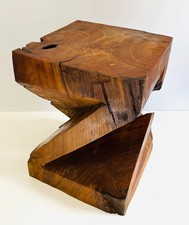 Square Twisted Teak Root Table