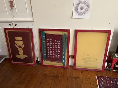 Large used aluminium silk - 3, x