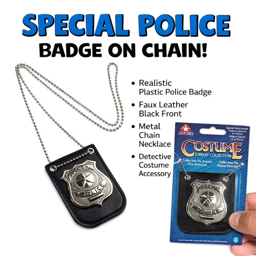 Special police badge chain - police, on