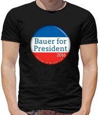 Bauer For President 2016 Protecting You 24 Hours A Day Mens T-Shirt - Jack - 24