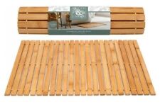 Home Spa Bamboo Folding Bath Mat Shower Mat 60 x 40 cm