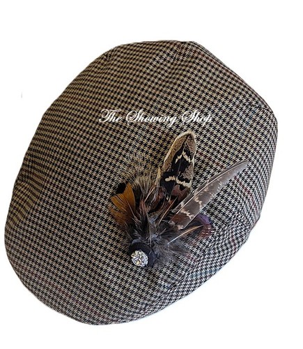 Brand new brown check tweed - brand,