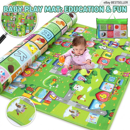 Crawling sided play mat - 2, kids