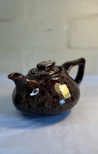Fosters Pottery Cornwall Brown Drip Glaze Teapot Retro Vintage