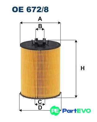 Filtron oil filter - filter, oe6728