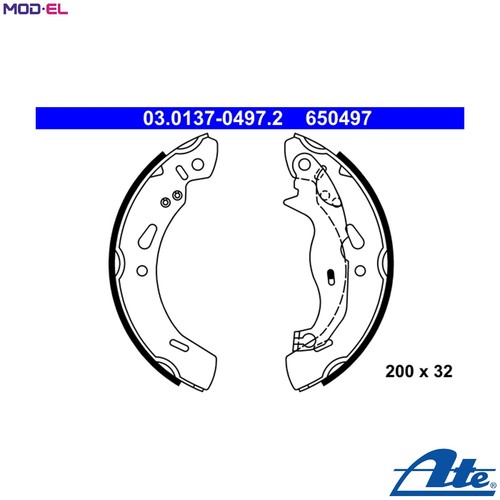 Brake shoe set 0137 - brake,