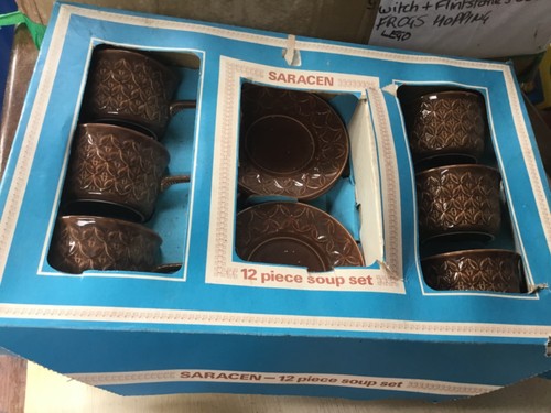 Vintage 1970 soup set - vintage,