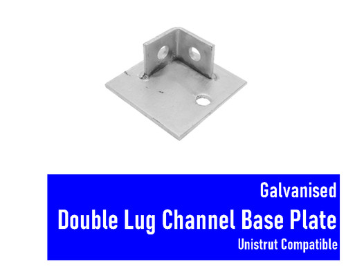 Galvanised double lug channel - galvanised,