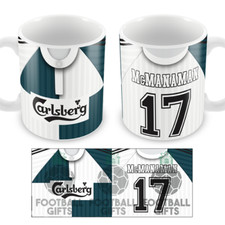 Liverpool McManaman 17 Retro Away 1995 Shirt Classic Kits Mug Cup Gift