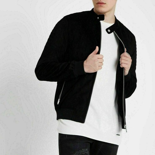 Men black suede soft - suede,