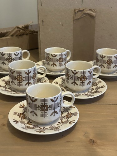 Vintage tea set six - six, cup