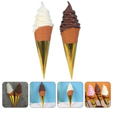 2pcs Ice Cream Cone Props